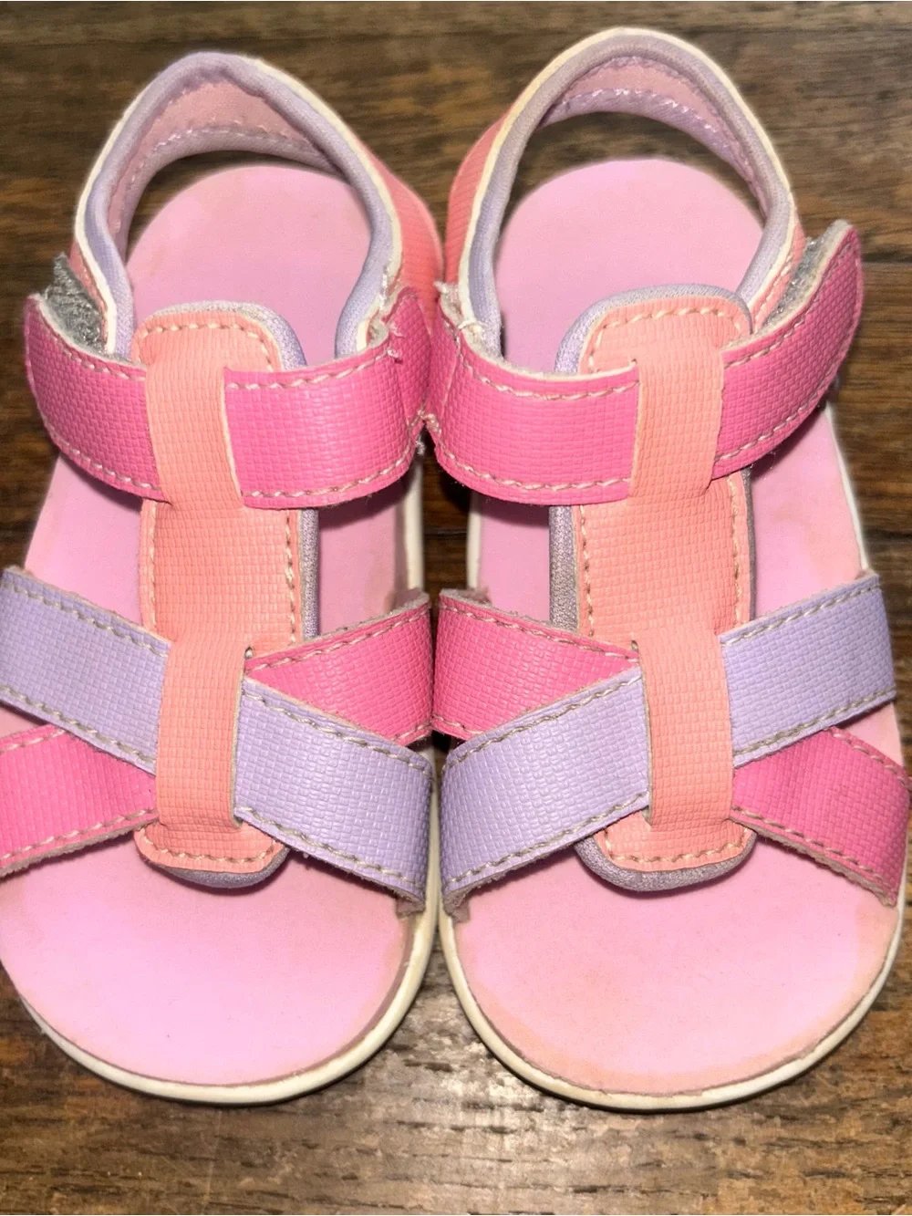 See Kai Run Pink & Lavender Toddlers' Closed-Heel Sandals